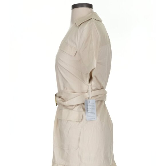 NWT Donna Morgan Shirt Dress with Belt (Sand) Size 0 - Picture 3 of 8